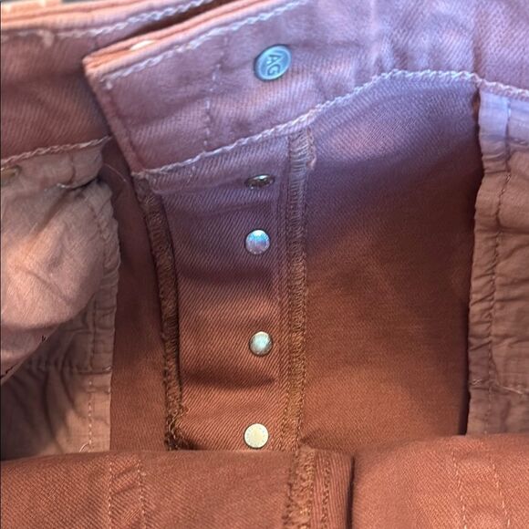 Ag Adriano Goldschmied Kinsley Dusty Blush Wide-Leg Pop Crop Jeans size 29 - Picture 12 of 13